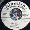 John & Jackie - Little Girl b/w The Raging Sea - Aladdin #3425 - Rockabilly