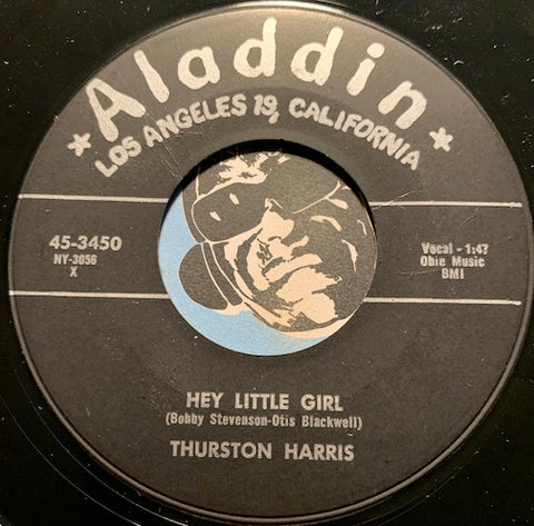 Thurston Harris - Hey Little Girl b/w My Love Will Last - Aladdin #3450 - R&B Rocker - R&B