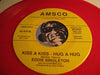 Eddie Singleton - Too Late b/w Kiss A Kiss Hug A Hug - Amsco #3701 - red vinyl - Doowop