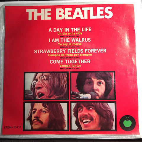 Beatles - Compact 33 - A Day Life - I Am The Walrus b/w Strawberry Fields Forever - Come Together - Apple #10457 - Rock n Roll