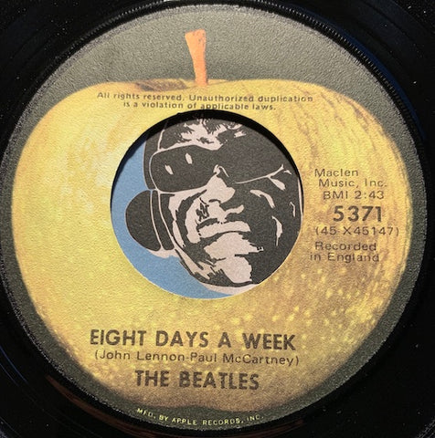 Beatles - Eight Days A Week b/w I Don't Want To Spoil The Party - Apple #5371 - Rock n Roll
