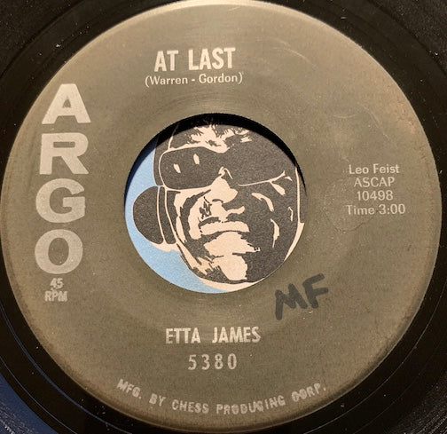 Etta James - At Last b/w I Just Want To Make Love To You - Argo #5380 - R&B Soul