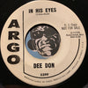 Dee Don - Then I'll Be Happy b/w In His Eyes - Argo #5399 - R&B - Doowop