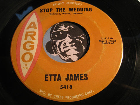 Etta James - Stop The Wedding b/w Street Of Tears - Argo #5418 - R&B Soul