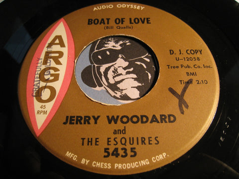 Jerry Woodard & Esquires - Boat Of Love b/w With A Feeling - Argo #5435 - R&B Soul