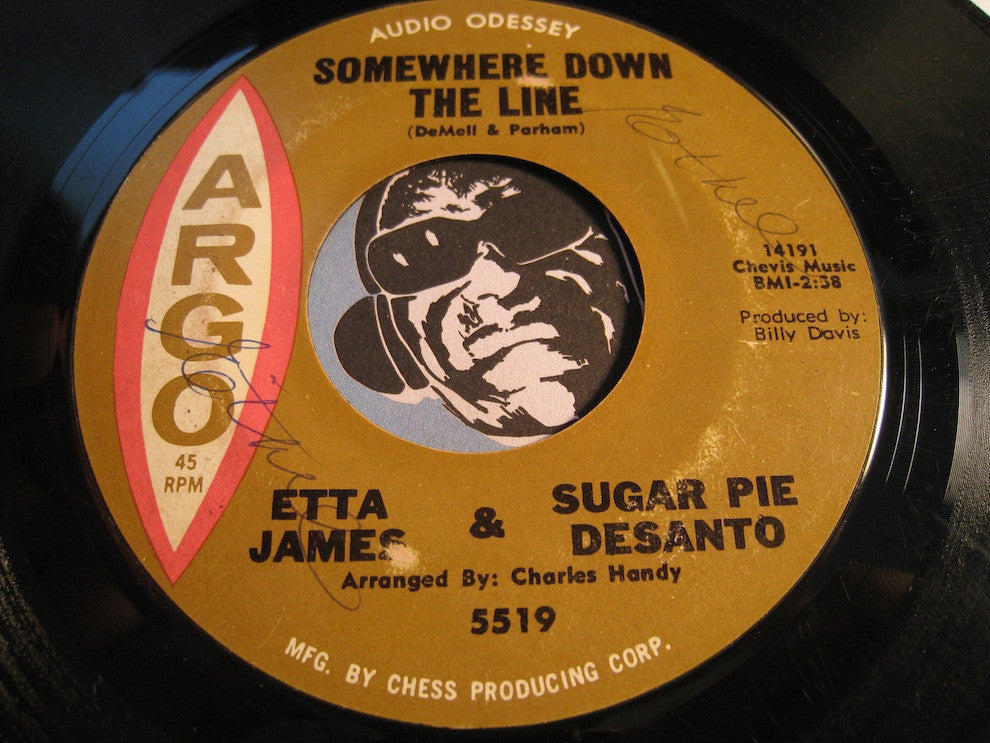Etta James & Sugar Pie Desanto - Do I Make Myself Clear b/w Somewhere Down The Line - Argo #5519 - R&B Soul