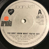 Joan Jett - You Don't Know What You've Got b/w Don't Abuse Me - Ariola #235 - Punk / Powerpop