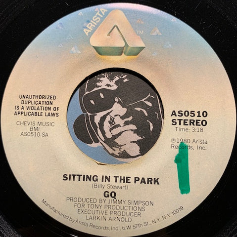 GQ - Sittin In The Park b/w It's Like That - Arista #0510 - Sweet Soul - Funk Disco