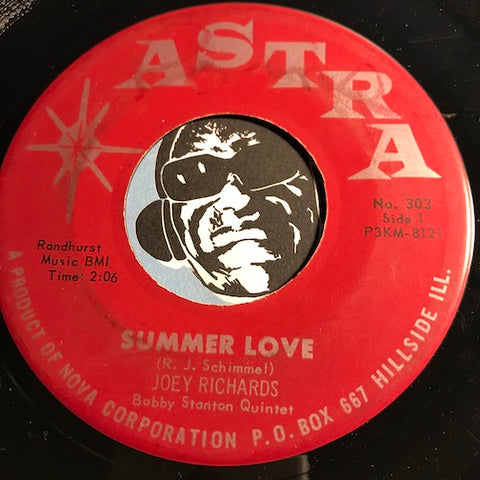 Joey Richards - Summer Love b/w I'll Know - Astra #303 - Teen - Rock n Roll