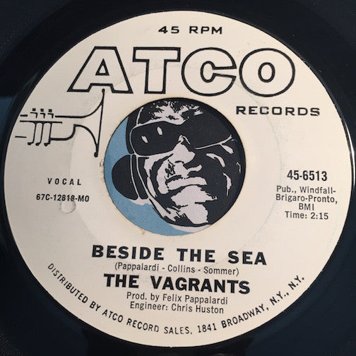 Vagrants - Beside The Sea b/w A Sunny Summer Rain - Atco #6513 - Garage Rock