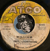 White Lightning - William b/w Of Paupers And Poets - Atco #6660 - Psych Rock - Garage Rock