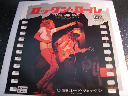 Led Zeppelin - Rock And Roll b/w Four Sticks - Atlantic #105 - Japanese press - picture sleeve - Rock n Roll