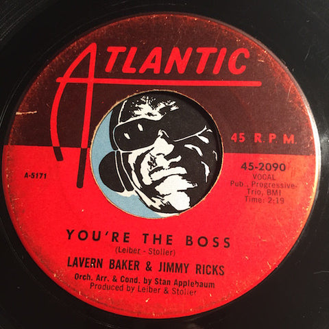 Lavern Baker & Jimmy Ricks - You're The Boss b/w I'll Never Be Free - Atlantic #2090 - R&B