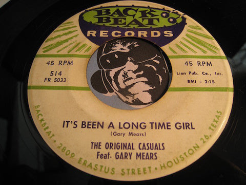 Original Casuals - It's Been A Long Time Girl b/w Three Kisses Past Midnight - Back Beat #514 - Doowop