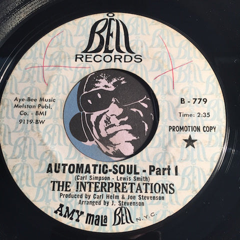 Interpretations - Automatic Soul pt.1 b/w pt.2 (vocal) - Bell #779 - Funk