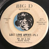 Mr. Bo & His Blues Boys - Lost Love Affair pt.1 b/w pt.2 - Big D #852 - Blues
