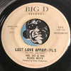 Mr. Bo & His Blues Boys - Lost Love Affair pt.1 b/w pt.2 - Big D #852 - Blues