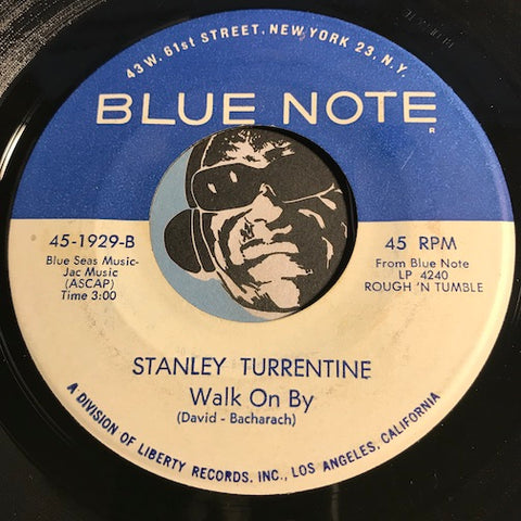 Stanley Turrentine - Walk On By b/w And Satisfy - Blue Note #1929 - Jazz - Jazz Funk