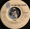 Ike & Tina Turner - I Know b/w Bold Soul Sister - Blue Thumb #104 - Funk
