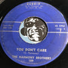 Harmony Brothers - Baby Tonight b/w You Don't Care - Bobbin #109 - Rockabilly