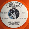 Colleen Sharp - Are You Guilty b/w same - Boone #1050 - Colored Vinyl - Teen