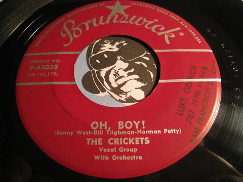 Crickets - Oh Boy! b/w Not Fade Away - Brunswick #55035 - Rock n Roll