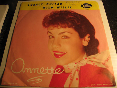 Annette - Lonely Guitar b/w Wild Willie - Buena Vista #339 - Teen