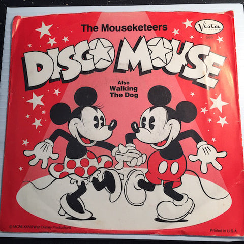 Mouseketeers - Disco Mouse (Mickey Mouse March) b/w Walking The Dog - Buena Vista #569 - Funk Disco
