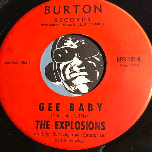 Explosions - Gee Baby b/w Try Again - Burton #101 - Chicano Soul - R&B Soul