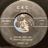 Tommy Lee - Bashful Me b/w You're Not My Steady Anymore - C.R.C. Chev Record Co #600 - Teen - Doowop