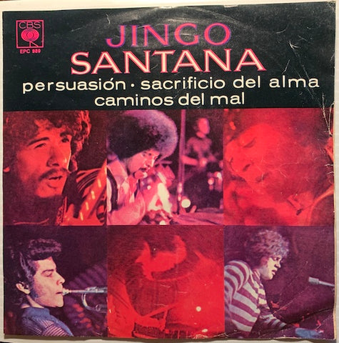 Santana - Jingo EP - Jingo - Caminos Del Mal (Evil Ways) b/w Sacrificio Del Alma (Soul Sacrifice) - Persuacion (Persuasion) - CBS #989 - Rock n Roll