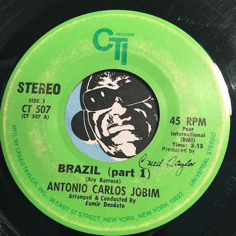 Antonio Carlos Jobim - Brazil pt.1 b/w pt.2 - CTI #507 - Latin Jazz
