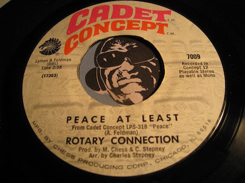 Rotary Connection - Peace At Last b/w Silent Night Chant - Cadet Concept #7009 - R&B Soul - Psych Rock