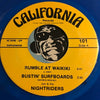 Jon & Nightriders - EP - Rumble At Waikiki - Bustin Surfboards b/w Ali Baba - Squad Car - California #101 - Colored Vinyl - Surf