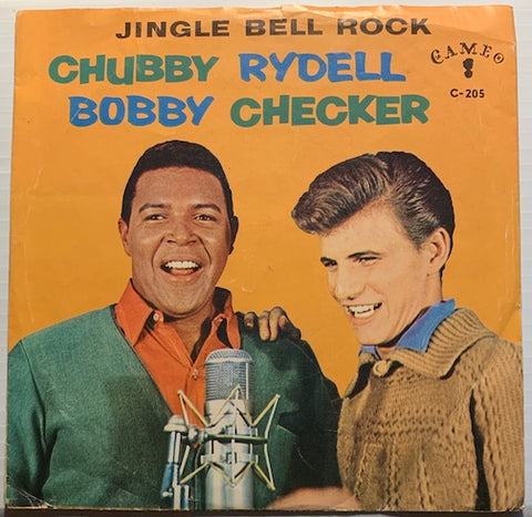 Chubby Checker & Bobby Rydell - Jingle Bell Rock b/w Jingle Bell Imitation - Cameo #205 - Picture Sleeve - Rock n Roll - Christmas/Holiday