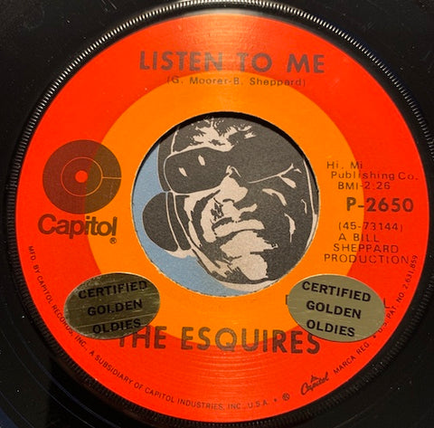 Esquires - Listen To Me b/w Reach Out - Capitol #2650 - Northern Soul - R&B Soul