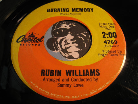 Rubin Williams - Burning Memory b/w Blow Out The Sun - Capitol #4769 - Northern Soul