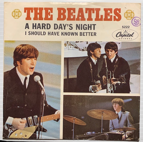 Beatles - A Hard Day's Night b/w I Should Have Known Better - Capitol #5222 - Rock n Roll - Picture Sleeve