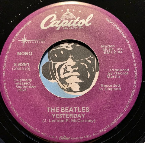 Beatles - Yesterday b/w Act Naturally - Capitol #6291 - Rock n Roll