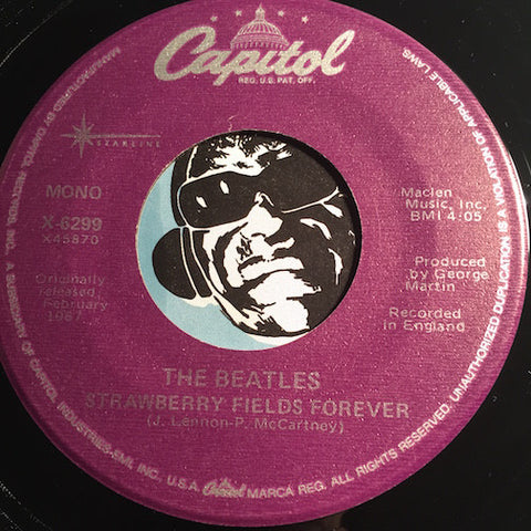 Beatles - Strawberry Fields Forever b/w Penny Lane - Capitol Starline #6299 - Rock n Roll