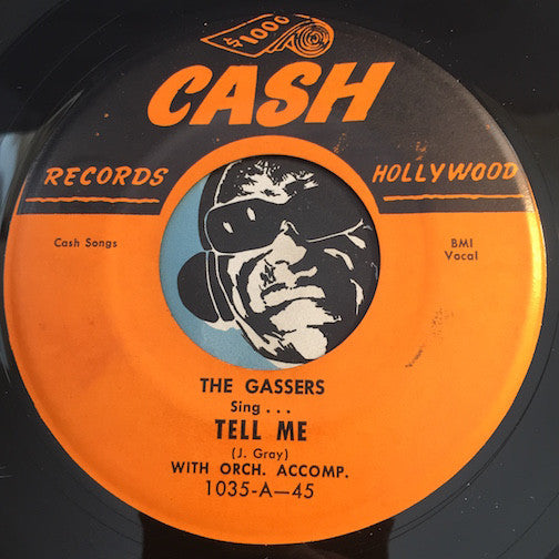 Gassers - Tell Me b/w Hum De Dum - Cash #1035 - Doowop