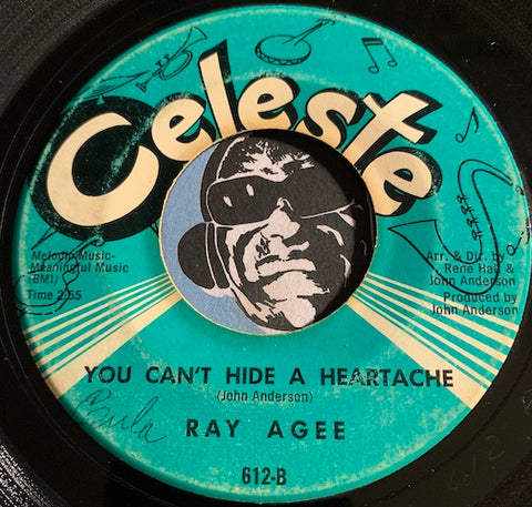 Ray Agee - I Am The Gambler b/w You Can't Hide A Heartache - Celeste #612 - R&B Soul