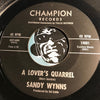Sandy Wynns - The Touch Of Venus b/w A Lover's Quarrel – Champion #14001 - Northern Soul