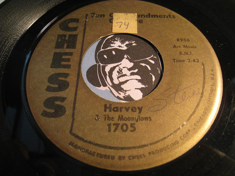 Harvey & Moonglows - Ten Commandments b/w Mean Old Blues - Chess #1705