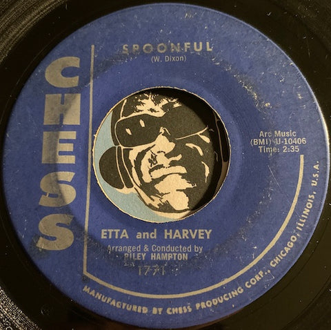 Etta and Harvey - Spoonful b/w It's A Crying Shame - Chess #1771 - R&B Soul