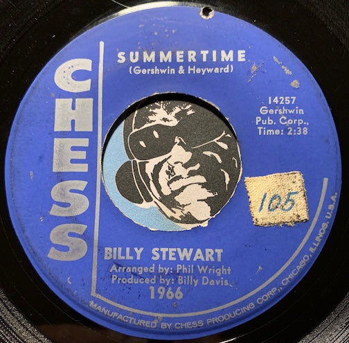 Billy Stewart - Summertime b/w To Love To Love - Chess #1966 - Northern Soul
