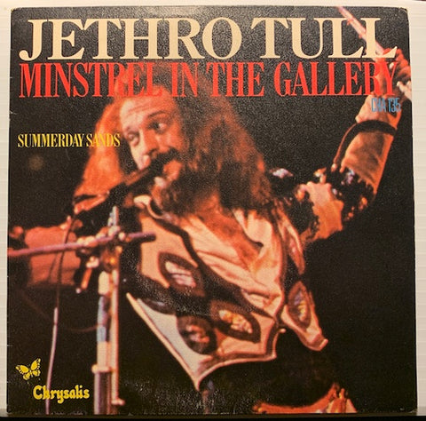 Jethro Tull - France press - Minstrel In The Gallery b/w Summerday Sands - Chrysalis #135 - Rock n Roll - Picture Sleeve