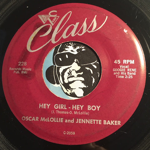 Oscar McLollie & Jennette Baker - Hey Girl Hey Boy b/w Let Me Know Let Me Know - Class #228 - R&B