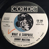 Johnny Maestro - The Warning Voice b/w What A Surprise - Coed #549 - Teen - Doowop