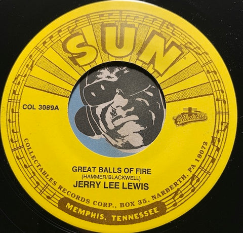 Jerry Lee Lewis - Great Balls Of Fire b/w High School Confidential (REISSUE) - Collectables #3089 - Rock n Roll